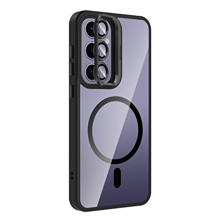 Gpack Samsung Galaxy S25 Plus uyumlu Kılıf Standlı M-Safe Özellikli Etro Kapak  Lens Koruma