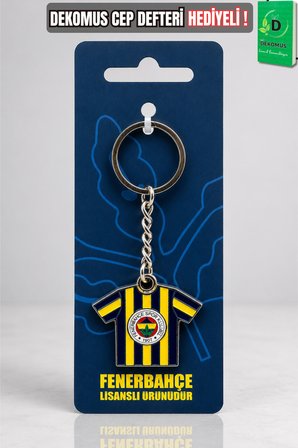 x Dekomus Lisanslı Fenerbahçe Parçalı Forma Anahtarlık "Dekomus Cep Defteri Hediyeli"