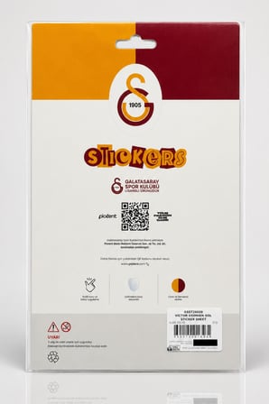 x Dekomus Lisanslı Galatasaray 3'lü Sticker Seti "Mauro Icardi,Victor Osimhen ve Fark Var"