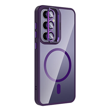 Gpack Samsung Galaxy S25 Plus uyumlu Kılıf Standlı M-Safe Özellikli Etro Kapak  Lens Koruma