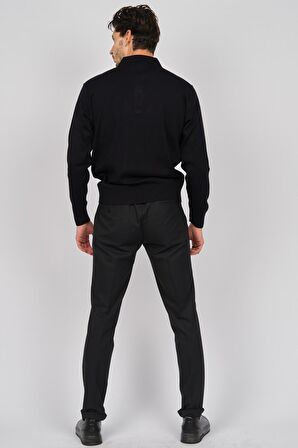 Pave Erkek Polo Yaka Yün Kazak 4358104 Lacivert