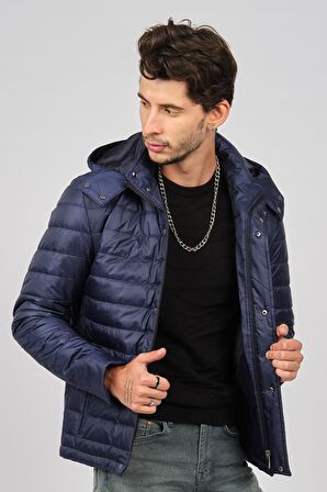 Daynax Erkek Kapüşonlu Mont 4927100 Indigo