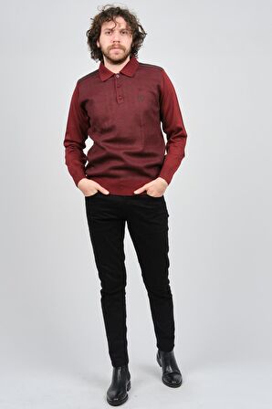 Pelikan Erkek Polo Yaka Kazak 1577424 Vişne