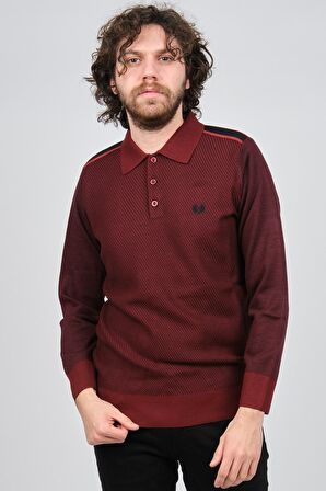 Pelikan Erkek Polo Yaka Kazak 1577412 Kırmızı