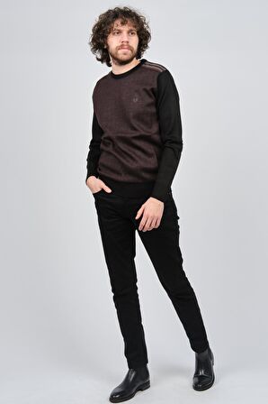 Pelikan Erkek Bisiklet Yaka Kazak 1577324 Siyah