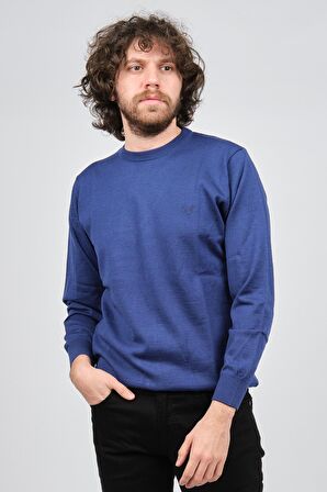 Pelikan Erkek Bisiklet Yaka Yün Kazak 1572019 Saks