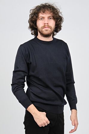 Pelikan Erkek Bisiklet Yaka Yün Kazak 1572019 Lacivert