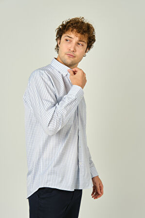 Two Hands Erkek Kareli Çift Cep Detaylı Uzun Kollu Pamuklu Gömlek 2144 Yeşil