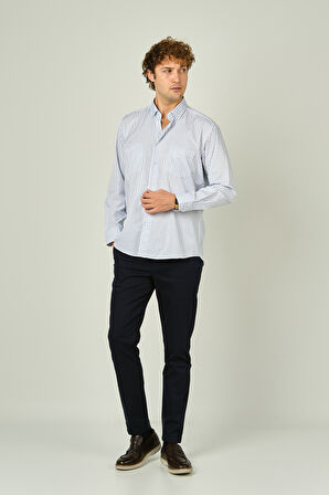 Two Hands Erkek Kareli Çift Cep Detaylı Uzun Kollu Pamuklu Gömlek 2144 Yeşil