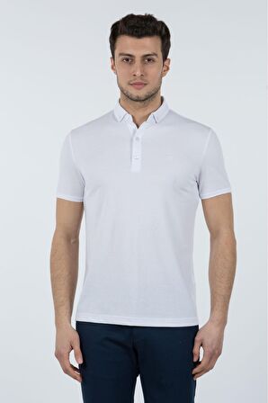 Wemsey Erkek Slim Fit Pike T-Shirt 40812126 Beyaz