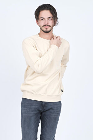 Metropolitan Erkek Bisiklet Yaka Sweatshirt 62422106 Bej