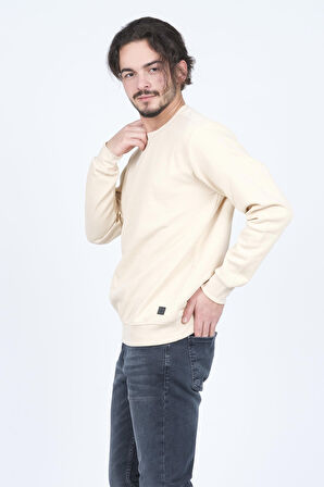 Metropolitan Erkek Bisiklet Yaka Sweatshirt 62422106 Bej