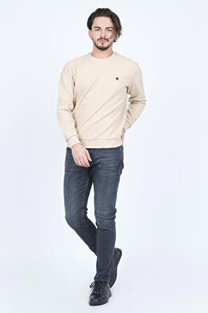 Metropolitan Erkek Bisiklet Yaka Sweatshirt 6240101 Bej