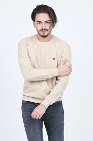 Metropolitan Erkek Bisiklet Yaka Sweatshirt 6240101 Bej