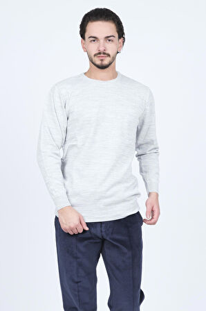 Metropolitan Erkek Bisiklet Yaka Triko Kazak 6242000 Gri