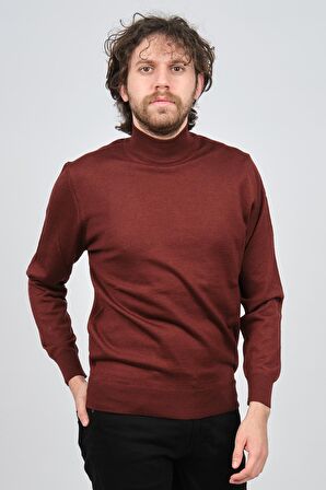 Pave Erkek Yarım Balıkçı Yaka Yün Kazak 4536000 Tarçın