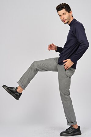 Pave Erkek Yarım Balıkçı Yaka Yün Kazak 4530014 Lacivert