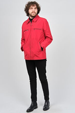 Daynax Erkek Fermuar Cepli Mevsimlik Mont 4925100 Kırmızı