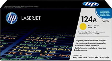 HP Q6002A (124A) Sarı Yellow Orjinal Toner Laserjet 1600