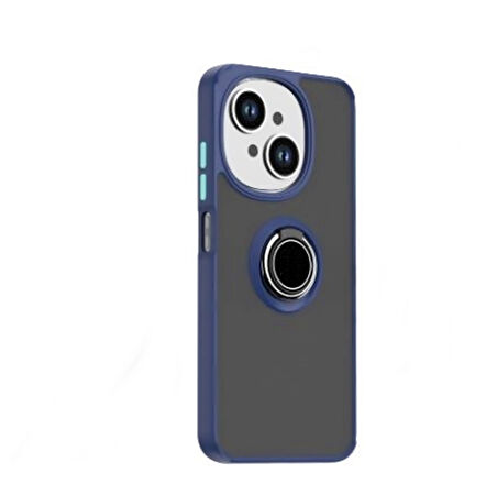 Gpack Tecno Spark Go 2025 uyumlu Kılıf Montreal Yüzüklü Mıknatıslı Kamera Korumalı Silikon