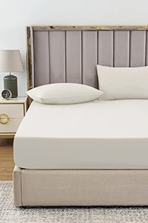 | Ranforce | Pamuklu Tek / Çift Kişilik Bej Lastikli Çarşaf | 14 Renk | Fıtted |