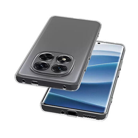 Gpack Xiaomi Redmi Note 14 Pro 4G uyumlu Kılıf Süper Silikon Kamera Korumalı Şeffaf