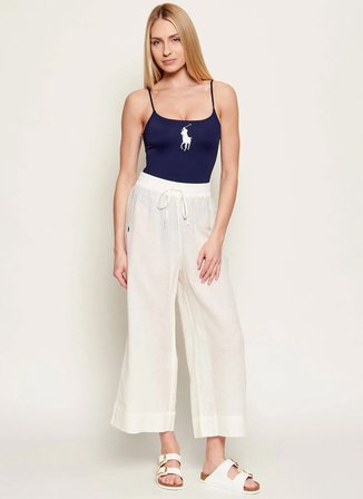 Polo Ralph Lauren Beyaz Kadın Plaj Pantolonu 21664389