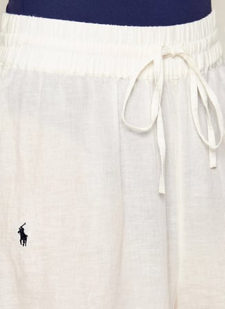 Polo Ralph Lauren Beyaz Kadın Plaj Pantolonu 21664389
