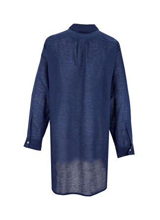 Polo Ralph Lauren Standart Gömlek Yaka Düz Lacivert Kadın Gömlek 21564377