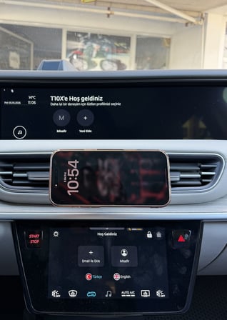 Togg T10X 2023-2024 Araç Içi Premium Telefon Tutucu - Araba Telefon Tutacağı Havalandırma Için