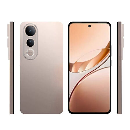 Gpack Vivo V50 Lite uyumlu Kılıf Süper Silikon Kamera Korumalı Şeffaf