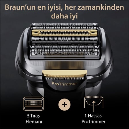 Braun Series 9 Pro+ 9577CC Islak & Kuru Tıraş Makinesi, Smartcare Merkezi, Powercase