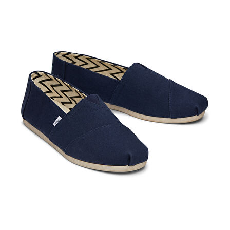 Erkek Espadril / Keten 10017660 Toms ALPARGATA ACLASS CANVAS Navy