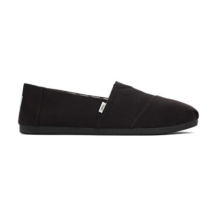 Erkek Espadril / Keten 10017670 Toms ALPARGATA COTTON CANVAS Black Black