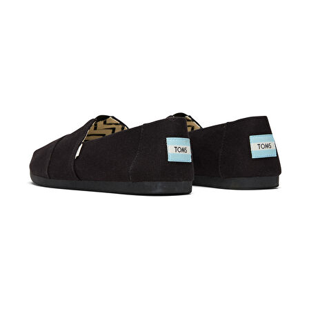 Erkek Espadril / Keten 10017670 Toms ALPARGATA COTTON CANVAS Black Black