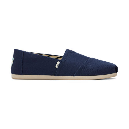 Kadın Espadril / Keten 10017712 Toms ALPARGATA Recycled Cotton Canvas Navy