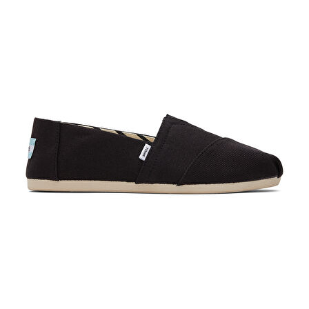Kadın Espadril / Keten 10017732 Toms ALPARGATA  Recycled Cotton Canvas Black