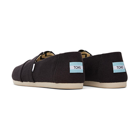 Kadın Espadril / Keten 10017732 Toms ALPARGATA  Recycled Cotton Canvas Black