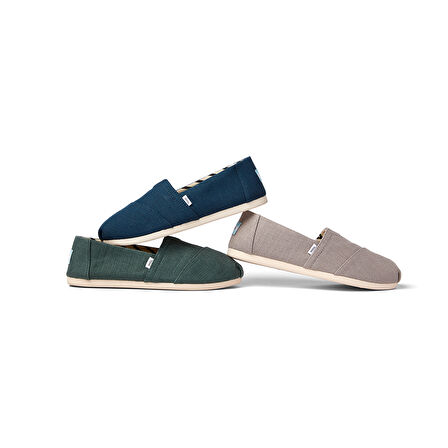 Kadın Espadril / Keten 10017741 Toms Alpargata Classic Heritage Canvas  Grey