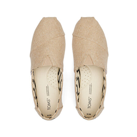 Kadın Espadril / Keten 10018279 Toms ALPARGATA Heritage Canvas Natural Natural Undyed
