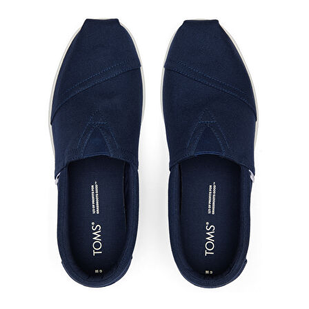 Erkek Espadril / Keten 10019858 Toms ALPARGATA RECYCLED COTTON Navy