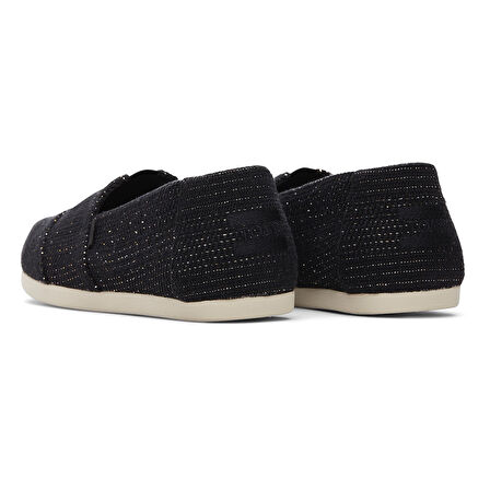 Kadın Espadril / Keten 10020656 10020665 Toms Alpargata Classic Metallic Linen Stripe
