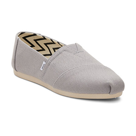 Kadın Espadril / Keten 10020858 Toms Alpargata Classic Recycled Cotton Canvas Drizzle Grey