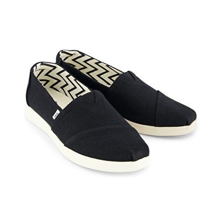 Kadın Espadril / Keten 10021574 Toms ALPARGATA Heritage Canvas Black