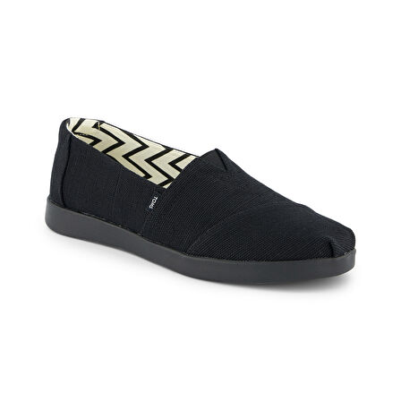 Kadın Espadril / Keten 10021575 Toms ALPARGATA HERIGATE CANVAS All Black
