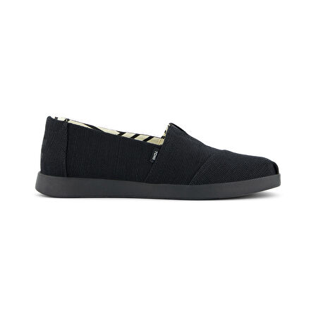 Kadın Espadril / Keten 10021575 Toms ALPARGATA HERIGATE CANVAS All Black