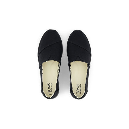 Kadın Espadril / Keten 10021575 Toms ALPARGATA HERIGATE CANVAS All Black