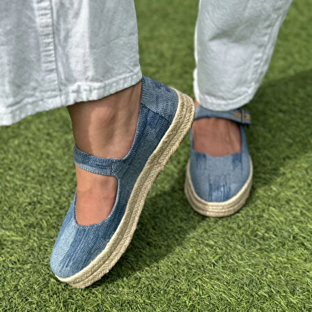 Kadın Espadril / Keten 10021878 10021863 10021873 Toms Carolina MaryJane Espadrille