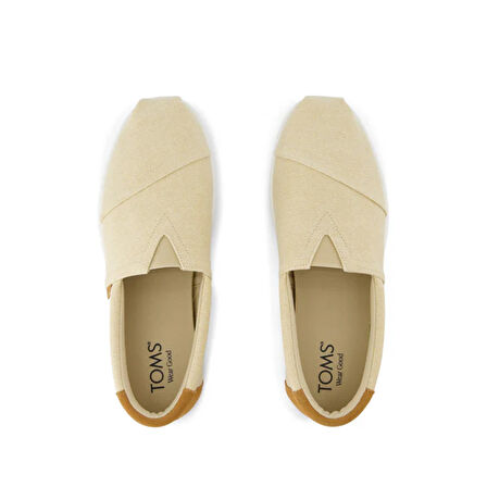 Erkek Espadril / Keten 10021898 10021895 Toms Alp FWD Almond Herringbone Canvas