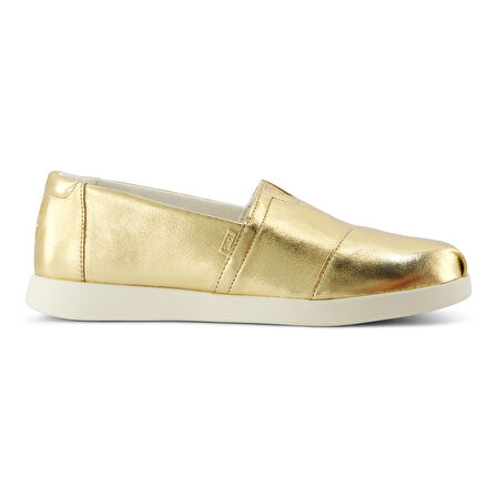 Kadın Espadril / Keten 10021745 10022131 Toms Alpargata Plus Metallic Nappa Leather